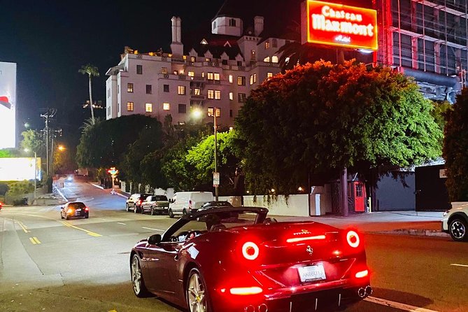 20-Minute Tour: Hollywood Blvd to Sunset Blvd in a Ferrari - What the $64 price does and does not cover