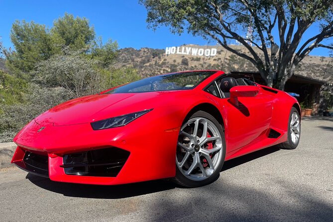 50-Minute Driving Tour: Explore Los Angeles in a Lamborghini - The Hollywood Sign viewpoint and the photo stop