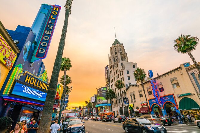Hollywood and Celebrity Homes Bus Tour - Hollywood Boulevard from the bus