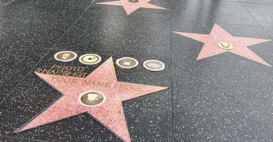Hollywood: Make Your Own Star Walk of Fame Photo Experience - A personalized star on Hollywood Boulevard
