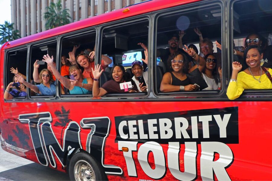 LA: TMZ Celebrity Tour & Big Bus 24-Hour Hop-on Hop-off Tour - Hollywood landmarks from the open-top bus