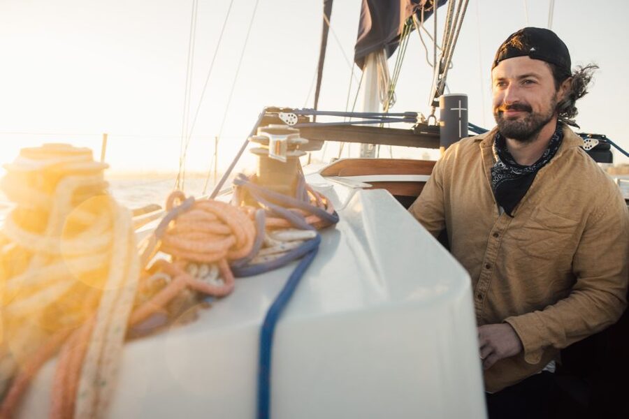 Long Beach: Private Sailboat Rental with Licensed Captain - Island White, sunset, and the two-hour clock