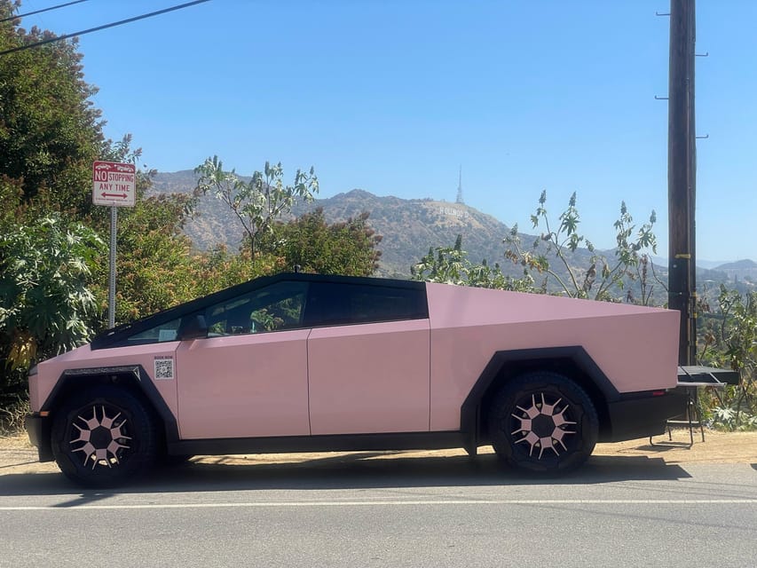 Los Angeles: 30-Minute Hollywood Sign Tesla Cyber Truck Tour - Through the Hollywood Hills and into the fast lane