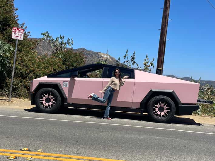 Los Angeles: 30-Minute Hollywood Sign Tesla Cyber Truck Tour - From Hollywood Boulevard to the Walk of Fame