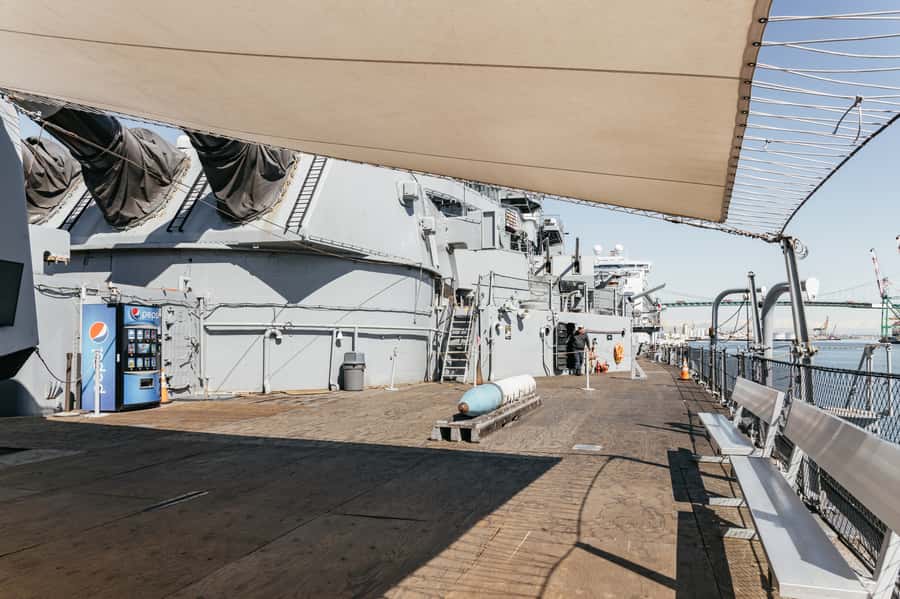 Los Angeles: Battleship Iowa Museum Ticket - Follow the Route Toward the Stern