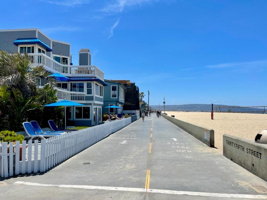 Los Angeles: Beach E-Bike Ride Redondo Beach to Santa Monica - Hermosa Beach: volleyball, surfing and a pier plaza