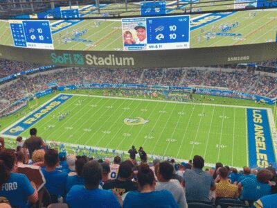 LA Rams NFL Game Ticket at SoFi Stadium