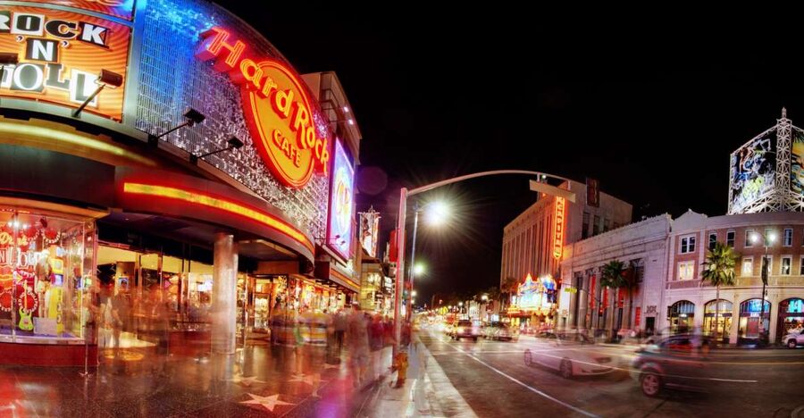 Los Angeles: Meal at the Hard Rock Cafe Hollywood - Choosing between Acoustic Rock and Electric Rock