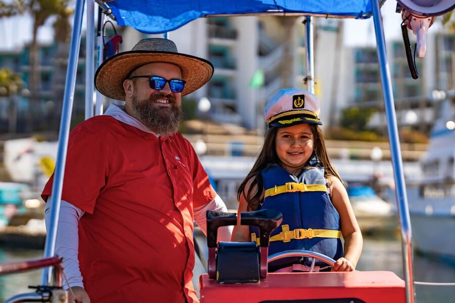 Los Angeles: Redondo Beach Glass Bottom Boat Cruise - At the International Boardwalk dock