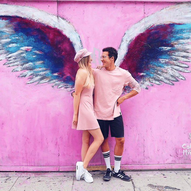 Must Have L.A. Pictures! - The Pink Wall is a bonus, not a promise