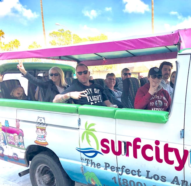 Santa Monica: Los Angeles Open-Air Van Tour with Stops - The Hollywood Sign and Mulholland Drive