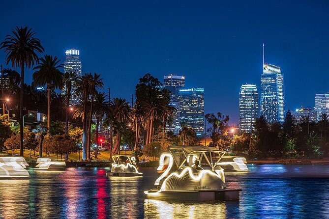 Swan Boat Rental in Echo Park - Pedaling is easy to understand, steering takes practice