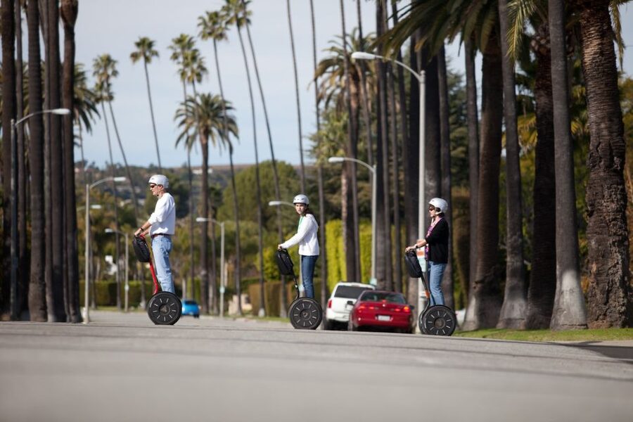 The Beverly Hills Segway Tour - The Beverly Hills sign and Santa Monica Boulevard